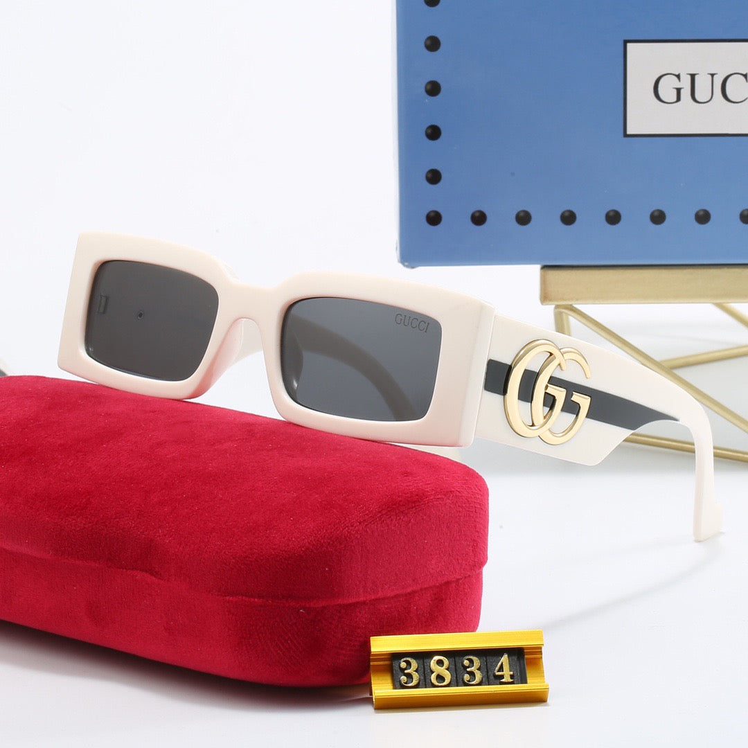 Luxury Cat-Eye Square Frame Sunglasses 3834