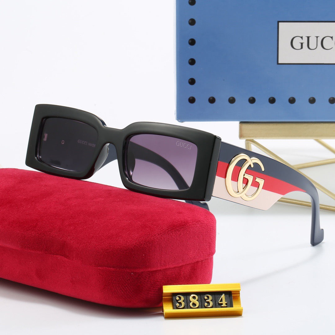 Luxury Cat-Eye Square Frame Sunglasses 3834