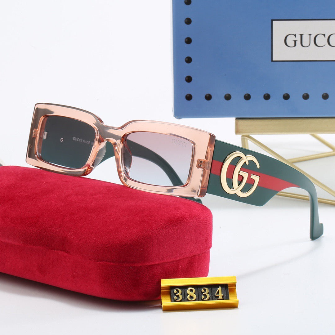 Luxury Cat-Eye Square Frame Sunglasses 3834