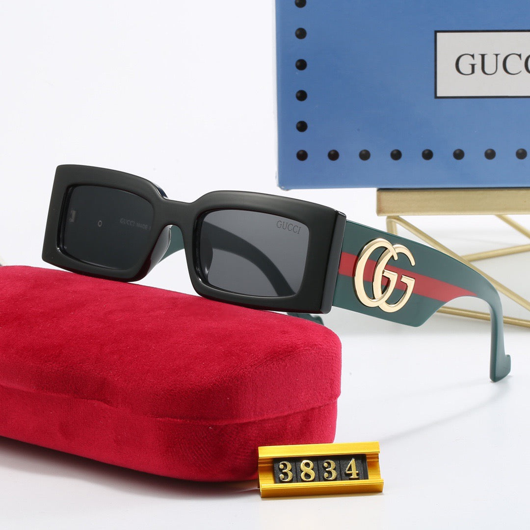 Luxury Cat-Eye Square Frame Sunglasses 3834
