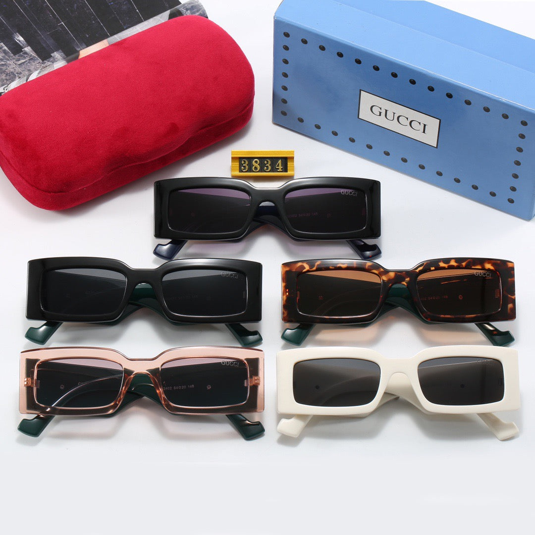 Luxury Cat-Eye Square Frame Sunglasses 3834