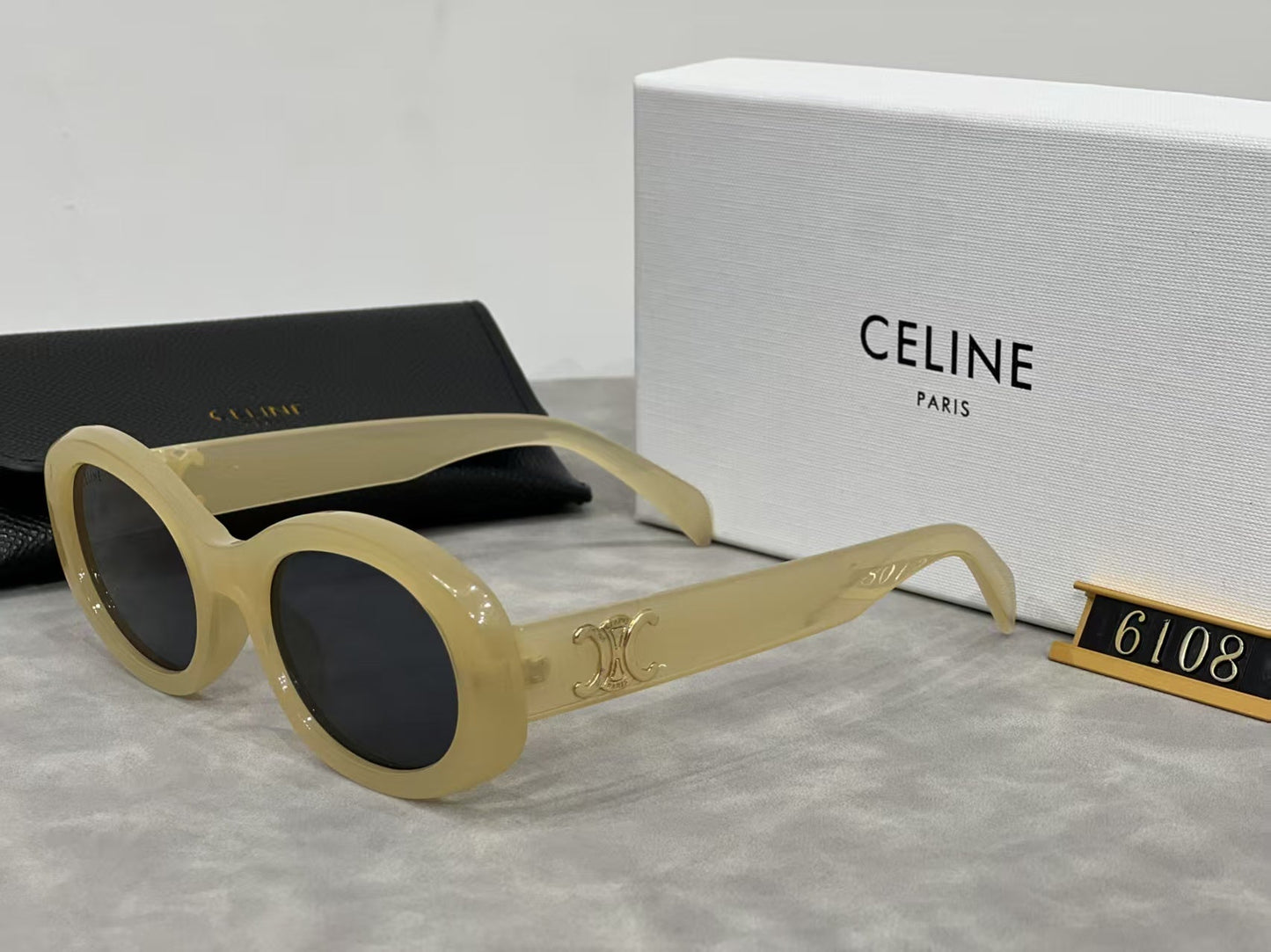 Retro Oval Frame Sunglasses 1170