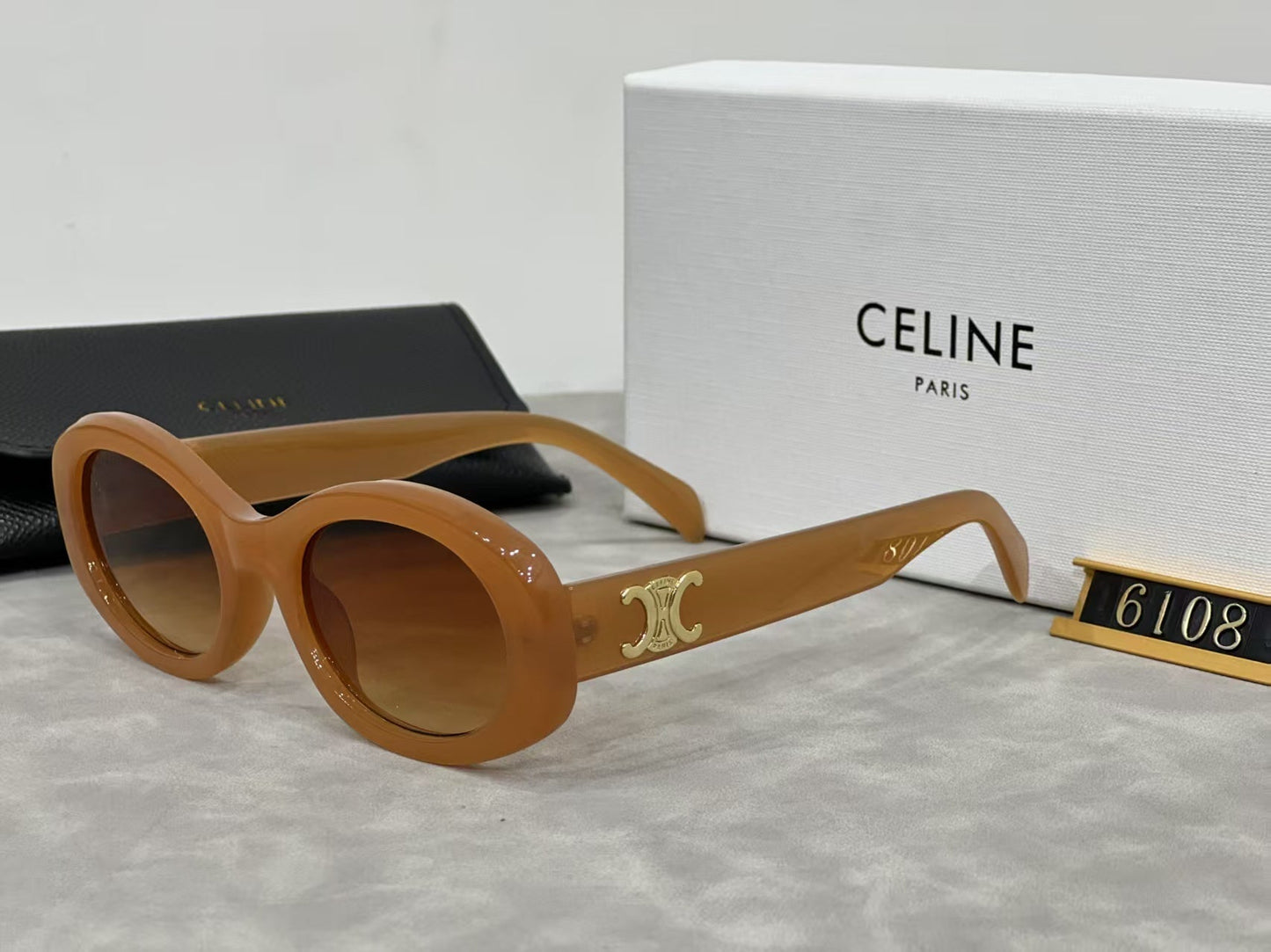 Retro Oval Frame Sunglasses 1170