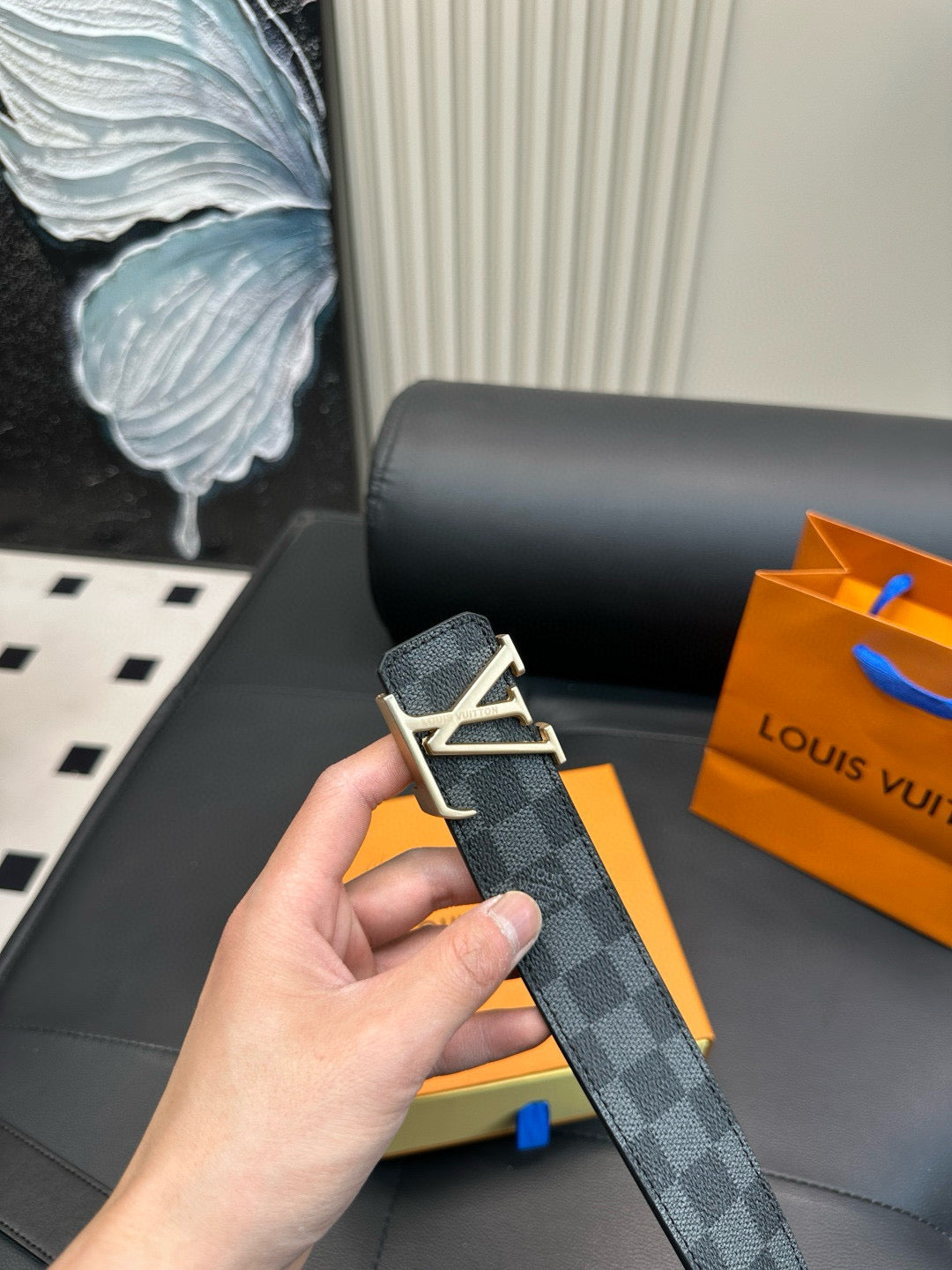LV New checkered pattern