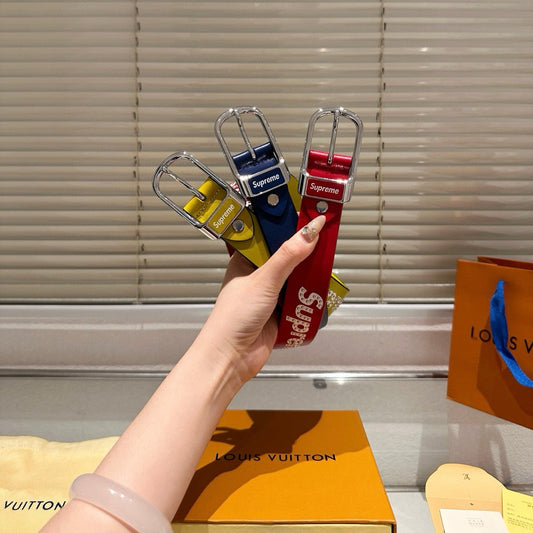 Supreme Steel buckle, fine-grained leather