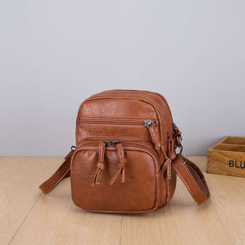 Women Soft Leather Crossbody Travel Bag