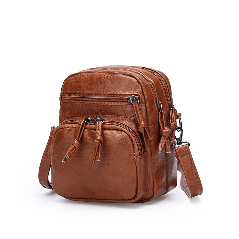 Women Soft Leather Crossbody Travel Bag