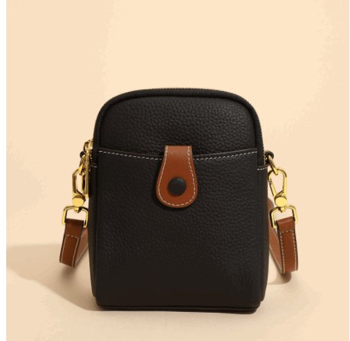 Women's Small Cowhide Leather Mobile Phone Crossbody Bag