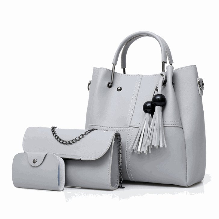 Women's Three Piece Bucket Tote Set